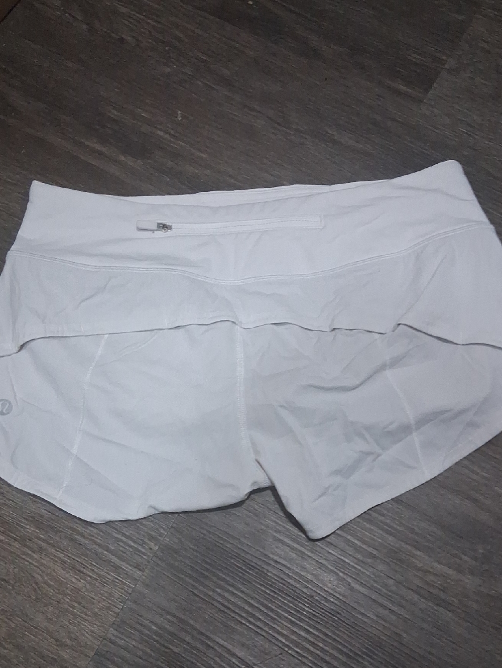 lululemon athletica white women’s running shorts